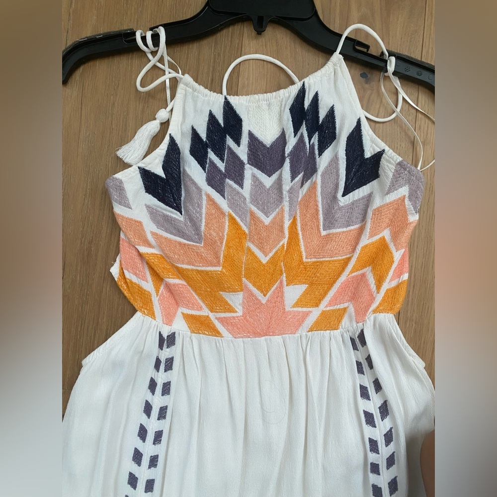 Rip Curl Embroidered Maxi Dress Size M/ Fits S